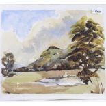 Angela Lovegrove, 3 watercolours, coastal scenes, including Skye (3)