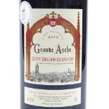 A magnum of 2012 Grande Arche Saint Emilion Grand Cru