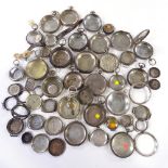 Various silver watch and pocket watch cases