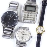 4 various wristwatches, including Tissot, Accurist etc (4)