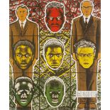 Gilbert and George, print, eight (China Pictures series) and Seen (Cosmological Pictures series),