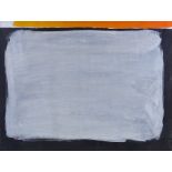Bernard Farmer (1919 - 2002), oil on canvas, abstract grey square, 24" x 30", framed