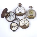 HEBDOMAS - 5 pocket watch and wristwatch movements (5)