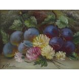 Evelyn Chester (1875 - 1929), oil on board, still life, 7.5" x 12", framed