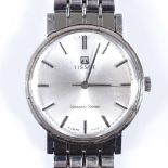 TISSOT - a stainless steel Seastar Seven mechanical wristwatch, silvered dial with baton hour