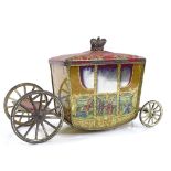 W&R Jacob & Co Coronation Coach biscuit tin, commemorating 1936 Coronation of Edward VIII, length