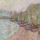Austin Taylor (1908 - 1992), oil on canvas, Hastings, 25" x 35", unframed