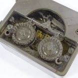 A fine quality time lock mechanism for a commercial safe, by E Howard & Co of Boston, locks