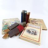 A group of miniature books and others