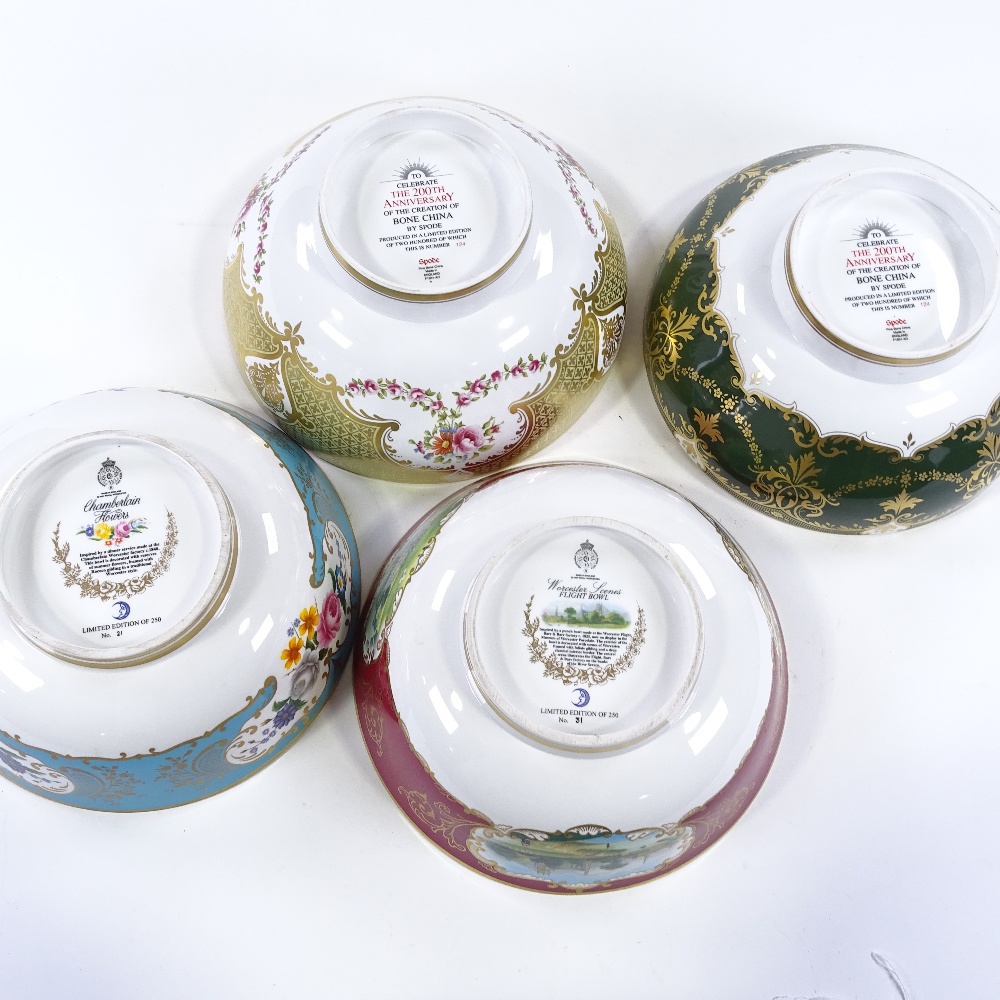 4 large modern Royal Worcester and Spode limited edition fruit bowls, 26cm across, perfect condition - Image 3 of 3