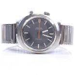 OMEGA - a Vintage stainless steel Chronostop Geneve mechanical chronograph wristwatch, grey sideways