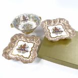A pair of 2002 Buckingham Palace Golden Jubilee limited edition china bowls, width 22cm, and a