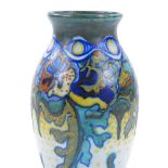 A Gouda Corona Pottery vase, height 18cm