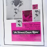 The Thomas Crown Affair, original Quad film poster 1968, linen-backed, sheet size 40" x 28",