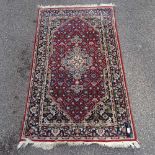 A Persian Kashan style rug, 5'2" x 3'2"