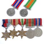 A World War II group of 5 medals, and 2 other War and Defence medals