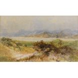 W J Eley, watercolour, landscape near Dunkeld, 10" x 17", framed