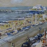 John Emms, watercolour, circa 1970, Worthing Pier, 5.5" x 7", framed