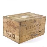 12 bottles of Taylor's 1972 Vintage Port, original unopened wooden box