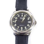 SEWILLS - a stainless steel Arc Royal military style automatic wristwatch, black dial with
