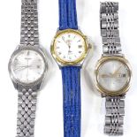 SEIKO - 3 wristwatches, including kinetic and automatic (3)