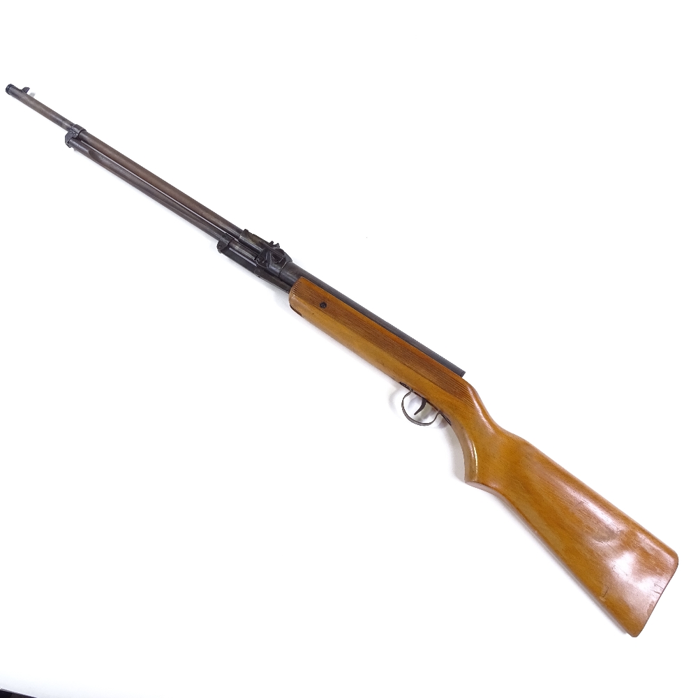 A Relum Tornado air rifle, 0.22 calibre, under lever, circa 1970s, working order - Image 2 of 6