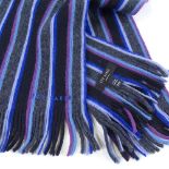 Ted Baker London, long wool stripe scarf, 164cm x 28cm