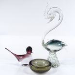 3 pieces of Studio glass