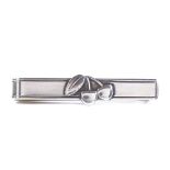 A Georg Jensen Danish silver Peter Heering Cherry Liqueur promotional tie clip, possibly made for