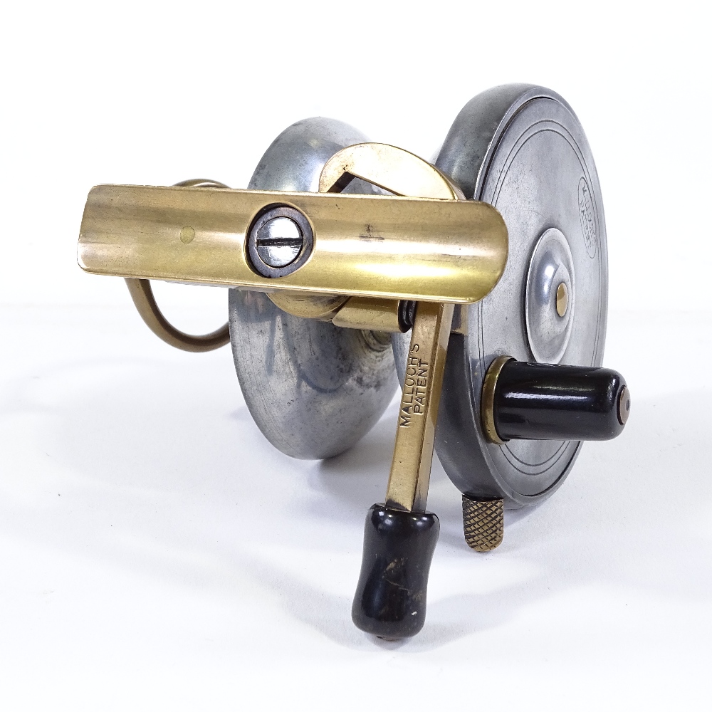 Malloch's patent brass-mounted fishing reel - Image 3 of 3