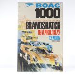 Dexter Brown, original poster, BOAC 1000 World Championship Sports Car Race Brands Hatch 16 April
