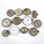 12 various Vintage Rolex watch movements (12)