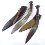 2 early to mid-20th century kukri knives