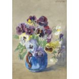 J G Taylor, 5 watercolours and oil paintings, mainly still life flower studies, and landscapes,