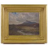 Ridgard Hartley RCA (1893 - 1924), oil on canvas, landscape, signed, 10" x 14", framed