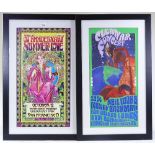 Poster print, 30th Anniversary Summer of Love, San Francisco 1997, 23" x 13", and Clean Air