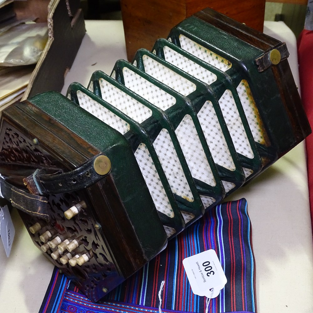 A Louis Lachenal patent concertina in original walnut case - Image 6 of 7