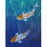 Keith Siddle, pair of colour prints, Koi carp, titled Harmony One and Two, signed in pencil, no. 6/