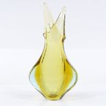 Murano Italy, 1960s Sommerso glass vase, height 20.5cm
