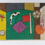 Alan Davie, colour lithograph, surrealist composition, signed in pencil, no. 379/500, image size 21"