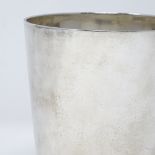 A Victorian silver tapered beaker, by William Hutton & Sons, hallmarks London 1876, height 10cm, 7.