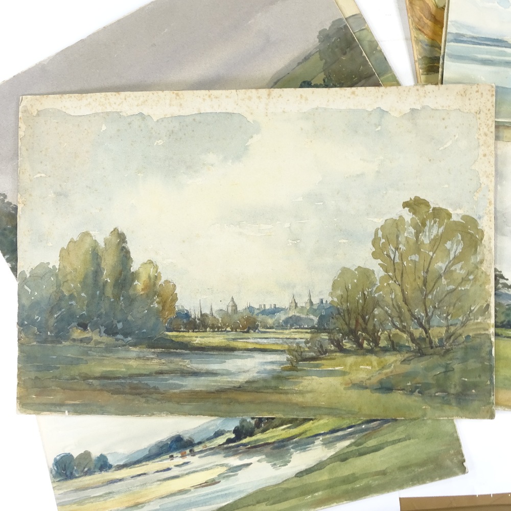 Mary Williams RWA, folder of watercolours, landscape views (11) - Image 3 of 4