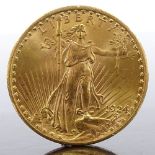 An American $20 one ounce fine gold coin