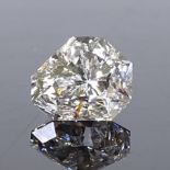 An unmounted 1.25ct fire rose-cut diamond, diamond measures 7.52mm x 6.55mm x 4.58mm, 0.25g