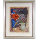 Jupp Dernbach-Mayen (1908 - 1990), watercolour, abstract, signed, 18" x 24", framed