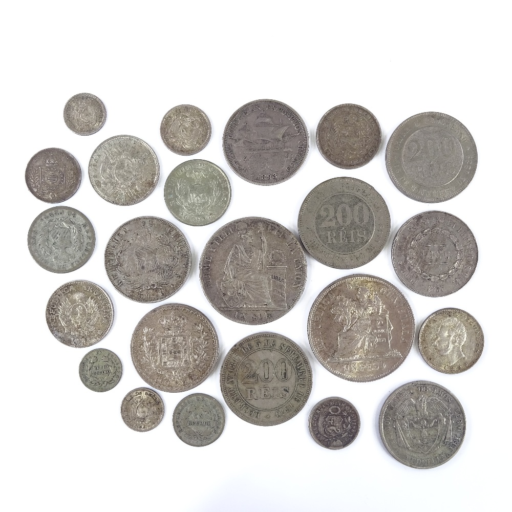 A collection of South American silver coins - Image 2 of 3
