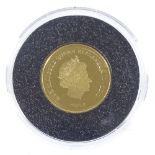 A 2015 proof gold £1 coin by Harrington & Byrne