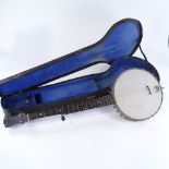 A Dulcet banjo circa 1920s, cased