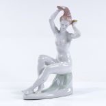 A Hungarian porcelain female nude, height 22cm