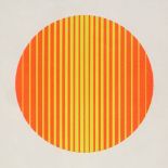 3 geometric serigraph prints, circa 1960s, by E Murtic, I Picelj, and M Sutej, image 5.5" across